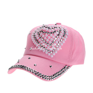 Love Cap With Pearls And Diamonds
