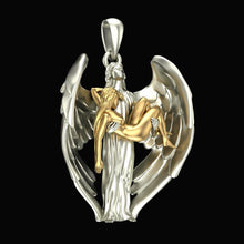 Load image into Gallery viewer, Vintage Jesus Wings Redemption Men&#39;s Necklace
