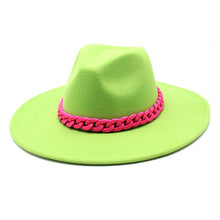 Load image into Gallery viewer, Men&#39;s And Women&#39;s Large Brim Wool Top Hat
