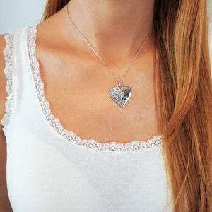 popular and versatile Heart Wing Necklace Lettering necklace