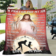 Load image into Gallery viewer, Christmas Gift Flannel Blanket For My Son
