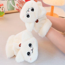 Load image into Gallery viewer, Cute Clamshell Warm And Velvet Padded Gloves
