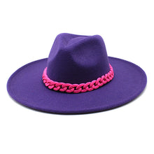 Load image into Gallery viewer, Men&#39;s And Women&#39;s Large Brim Wool Top Hat
