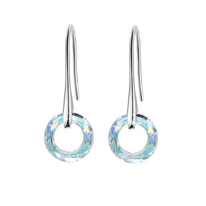 Crystal S925 Universe Simple Ear Hook Earrings