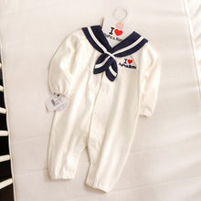 Load image into Gallery viewer, Navy Style Baby Clothes Newborn Clothes Baby Onesies
