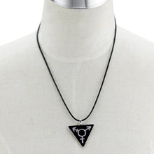 Load image into Gallery viewer, triangle pendant necklace
