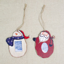 Load image into Gallery viewer, Christmas Decorations Wooden Pendant Photo Frame

