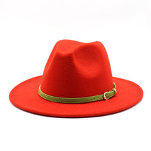 Load image into Gallery viewer, Woolen Hat Big Brimmed Hat Jazz Hat Felt Hat
