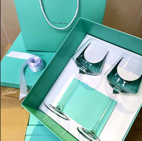 Ins Red Wine Glass Gift Box High-value Suit Romantic Personality Couple Wedding Gift Champagne Glass Crystal Goblet