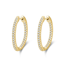 Load image into Gallery viewer, S925 Sterling Silver Earrings Female Inlaid Full Diamond Light Luxury Earring Ear Buckle
