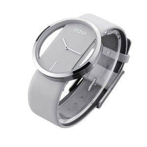 DOM Women Luxury Leather Strap Waterproof Quartz Watch