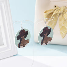 Load image into Gallery viewer, Printed Wooden Earrings Earrings
