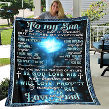 Load image into Gallery viewer, Christmas Gift Flannel Blanket For My Son
