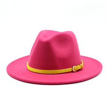 Load image into Gallery viewer, Woolen Hat Big Brimmed Hat Jazz Hat Felt Hat
