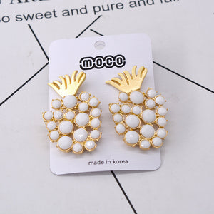 Baroque Pineapple Diamonds Jane Yue Fashion Earrings Earrings