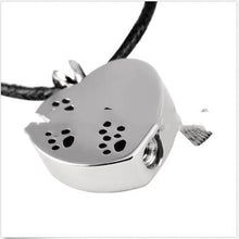 Load image into Gallery viewer, Pet Bone Urn Necklace Heart-shaped Necklace Silver
