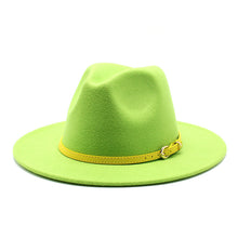 Load image into Gallery viewer, Woolen Hat Big Brimmed Hat Jazz Hat Felt Hat
