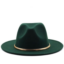 Load image into Gallery viewer, Fashion Autumn And Winter New Men&#39;s And Women&#39;s Woolen Top Hat Jazz

