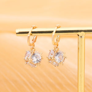 Cubic Zircon Earrings Female Personality Creative Fashion Earrings