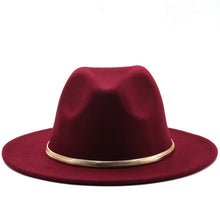 Load image into Gallery viewer, Fashion Autumn And Winter New Men&#39;s And Women&#39;s Woolen Top Hat Jazz
