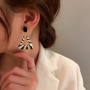 Korean Retro Triangle Earrings Personalized Earrings
