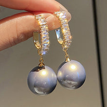Load image into Gallery viewer, Korean Version Of Imitation Pearl Personality Wild Geometric Type Women's Earrings
