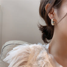 Load image into Gallery viewer, S925 Silver Needle Clover Shell Earrings
