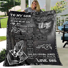 Load image into Gallery viewer, Christmas Gift Flannel Blanket For My Son
