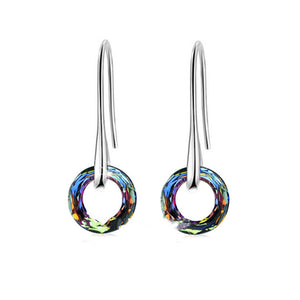 Crystal S925 Universe Simple Ear Hook Earrings