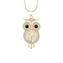 Load image into Gallery viewer, Long Necklace Owl Sweater Chain New Owl Necklace
