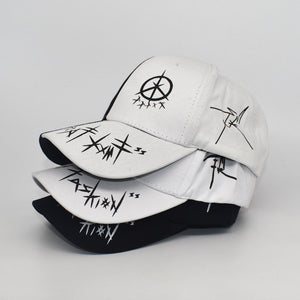 Black And White Color Matching Graffiti Baseball Cap