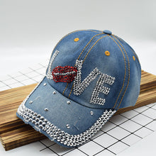 Load image into Gallery viewer, Rhinestone Cowboy Hat Female Peaked Hat Summer Street
