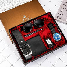 Load image into Gallery viewer, Watch Wallet Sunglasses Belt Gift Box Set For Men
