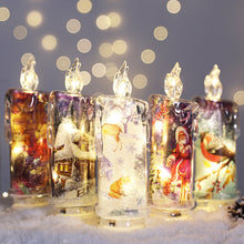 Load image into Gallery viewer, Christmas Transparent Electronic Candles Decorative Gifts
