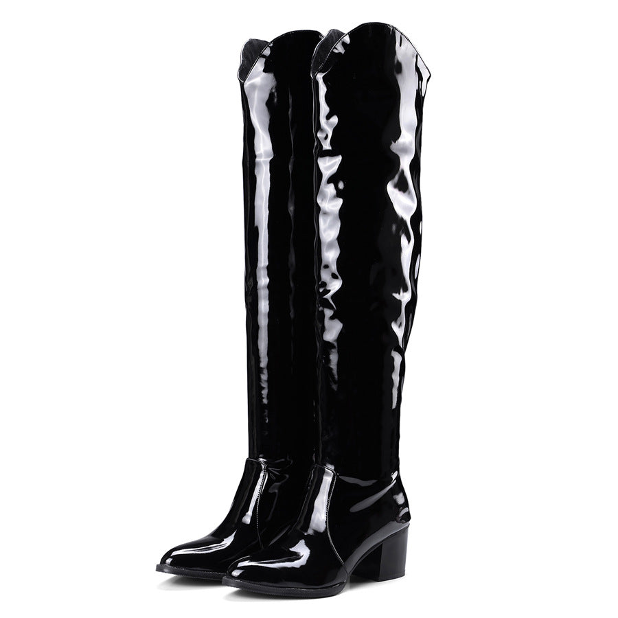 Women's Boots Leopard Print Pointed Toe Boots