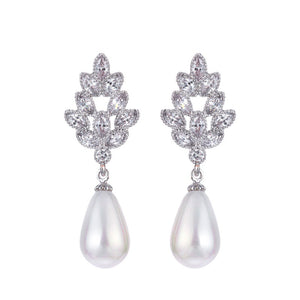 Pendant Earrings Zircon All-match Gold-plated Earrings
