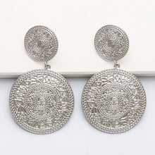 Load image into Gallery viewer, Geometric Round Ethnic Pattern Earrings Earrings
