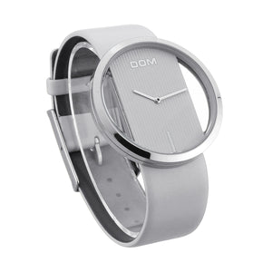 DOM Women Luxury Leather Strap Waterproof Quartz Watch