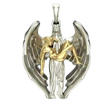 Load image into Gallery viewer, Vintage Jesus Wings Redemption Men&#39;s Necklace
