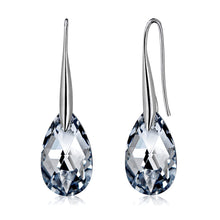 Load image into Gallery viewer, Drop-shaped Austrian Crystal Ear Hook Earrings
