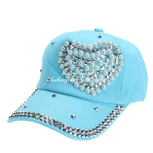Love Cap With Pearls And Diamonds