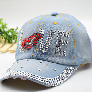 Rhinestone Cowboy Hat Female Peaked Hat Summer Street