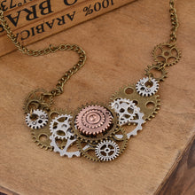 Load image into Gallery viewer, European And American Vintage Necklace Gear Pendant Necklace
