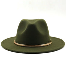 Load image into Gallery viewer, Fashion Autumn And Winter New Men&#39;s And Women&#39;s Woolen Top Hat Jazz
