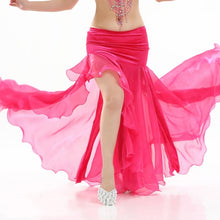 Load image into Gallery viewer, Women Belly dance costume lady bellydancing skirt 2-layer mesh skirt sexy bellydance wrap skirt performance dancewear
