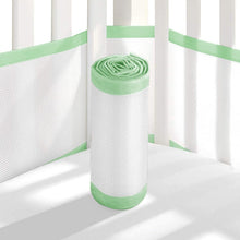 Load image into Gallery viewer, 2PCS Lightweight Elastic Home Bedroom Baby Care Thread Gluing Anti-collision Breathable Mesh Polyester Detachable Crib Bumper
