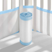 Load image into Gallery viewer, 2PCS Lightweight Elastic Home Bedroom Baby Care Thread Gluing Anti-collision Breathable Mesh Polyester Detachable Crib Bumper
