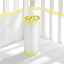 Load image into Gallery viewer, 2PCS Lightweight Elastic Home Bedroom Baby Care Thread Gluing Anti-collision Breathable Mesh Polyester Detachable Crib Bumper
