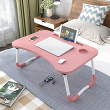 Load image into Gallery viewer, Portable Laptop Desk Home Foldable Laptop Table Notebook Study Laptop Stand Desk for Bed &amp; Sofa Computer Table with Folding Legs
