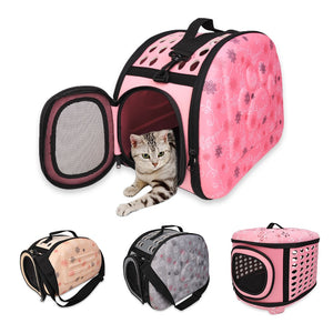Foldable Dog Carrier Handbag Cat Travel Bag EVA Breathable Shoulder Bags For Small Dogs Puppy Carrying Outdoor Pet Supplies